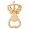 1pc, Crown Bottle Opener - Zinc Alloy Metal for Beer, Wine, and Juice - Perfect for Bars, Pubs, Clubs, Restaurants, and Home Use - Summer Drinkware Ac